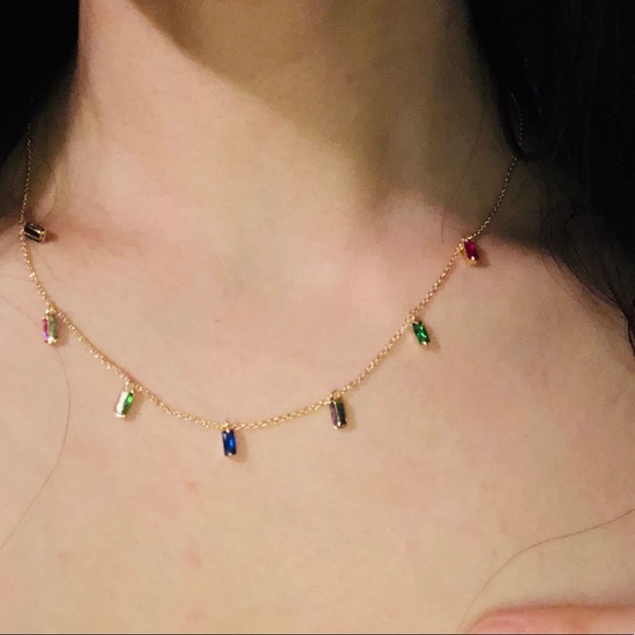 Gorjana Jewelry - Gorjana 18k gold plated multi color cz